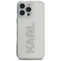 Etui Karl Lagerfeld IML Rhinestones Logo do iPhone 16 Pro przezroczysty