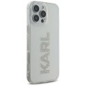 Etui Karl Lagerfeld IML Rhinestones Logo do iPhone 16 Pro przezroczysty