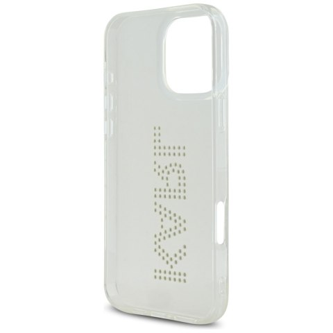 Etui Karl Lagerfeld IML Rhinestones Logo do iPhone 16 Pro przezroczysty