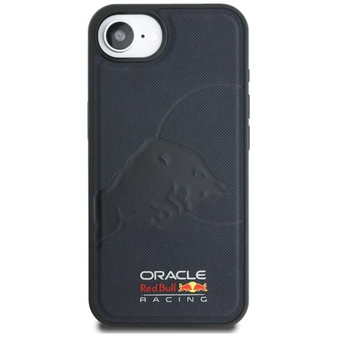 Etui Red Bull Meshed Debossed Bull MagSafe do iPhone 16e granatowy