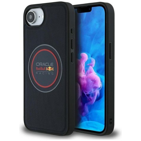 Etui Red Bull Meshed Logo and Red Ring MagSafe do iPhone 16e granatowy