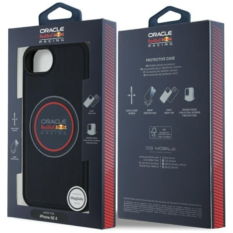 Etui Red Bull Meshed Logo and Red Ring MagSafe do iPhone 16e granatowy