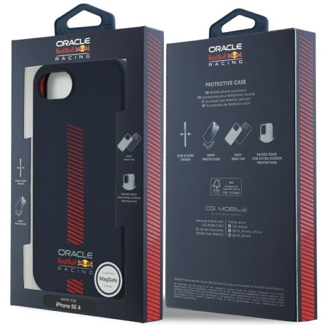 Etui Red Bull Silicone w/ Powerbar MagSafe do iPhone 16e granatowy