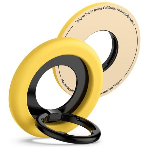 Uchwyt magnetyczny Spigen Nano Pop MagSafe żółty