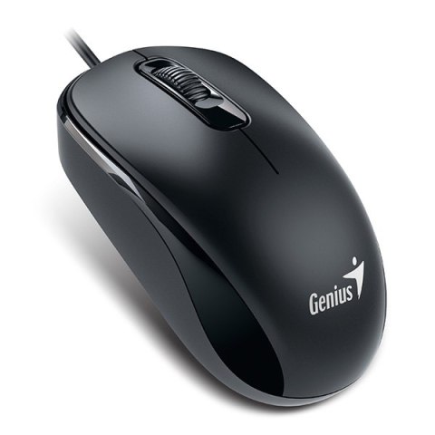 Mysz przewodowa, Genius DX-110, czarna, optyczna, 1200DPI, USB-C