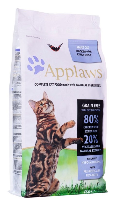 APPLAWS CAT Kurczak i Kaczka - karma dla kota z wysoką zawartością mięsa - 2kg