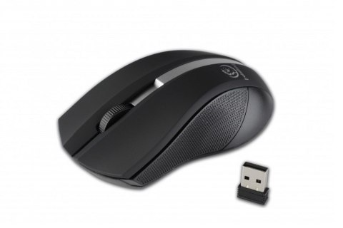 MYSZ REBELTEC GALAXY BLACK/SILVER WIRELESS USB