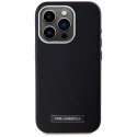 Etui Karl Lagerfeld FW Metal Plate MagSafe do iPhone 15 Pro Max czarny