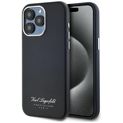 Etui Karl Lagerfeld hotel RSG do iPhone 15 Pro czarny