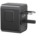 Ładowarka sieciowa USAMS Travel Adapter CC308 USB-C + USB-A 17W 4w1 US/AU/EU/UK czarny