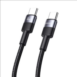 USAMS Kabel USB-C na USB-C set 30szt. 60W 1,2m pleciony SJ724ZJ01 (US-SJ724 ) SET 30PCS