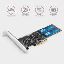 Kontroler PCIe 2x SATA 6G + 2x SATA M.2 ASMedia ASM1164 SP & LP Axagon