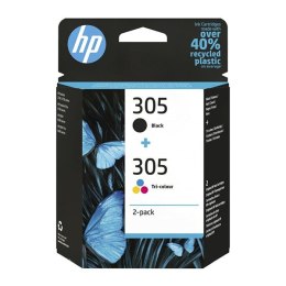 HP oryginalny ink / tusz 6ZD17AE, HP 305, HP 2-pack DeskJet 2300, DeskJet 2710, DeskJet 2720, DeskJet