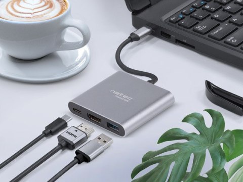 NATEC MULTI PORT FOWLER MINI (USB-C PD, USB 3.0, HDMI 4K) NMP-1607