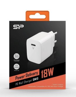 Ładowarka sieciowa Silicon Power Boost Charger QM10 3A (18W) USB-C + Kabel USB-C --> Lightning