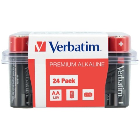 Bateria alkaliczna AA Verbatim LR6 24szt 49505