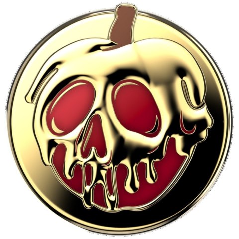 Uchwyt i podstawka do telefonu Popsockets Round Disney Enamel Poison Apple MagSafe złoty 114075