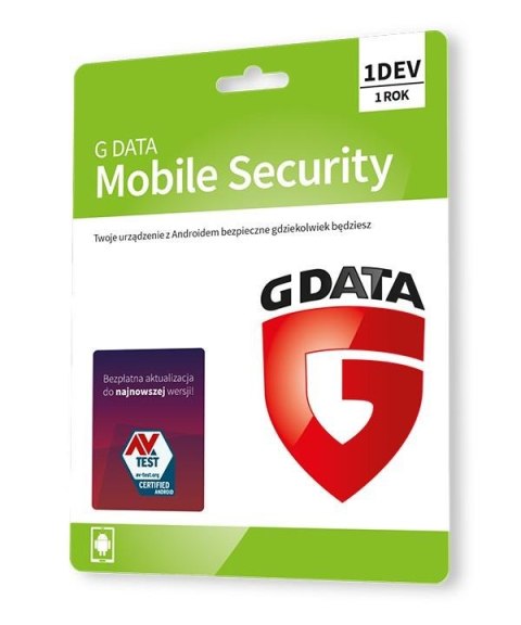 Oprogramowanie G DATA Mobile Internet Security 1DEV 1rok karta-klucz