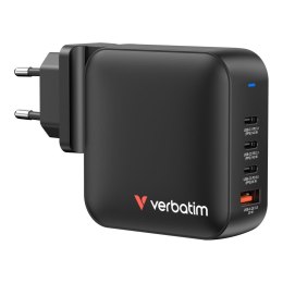 Ładowarka ścienna Verbatim Mini GaN 165W 3xUSB-C PD 1xUSB-A QC 3.0