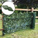 Sztuczny bluszcz żywopłot 3 szt. 500x150 cm zielona osłona na balkon maskująca