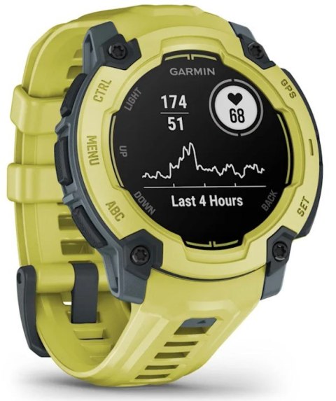 Zegarek sportowy Garmin Instinct E 45mm, electric lime