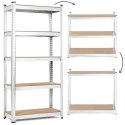 Regał magazynowy 205x120x45 cm stal galwanizowana 5 półek 875 kg ModernHome