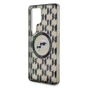 Etui Karl Lagerfeld Button Karl & Choupette Heads On KL Pattern MagSafe do Samsung Galaxy S25 Ultra czarny