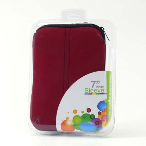 Opakowanie na tablet 7", czerwony, neopren