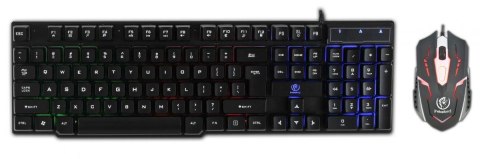 Zestaw przewodowy klawiatura + mysz Rebeltec OPPRESSOR Gaming USB czarny