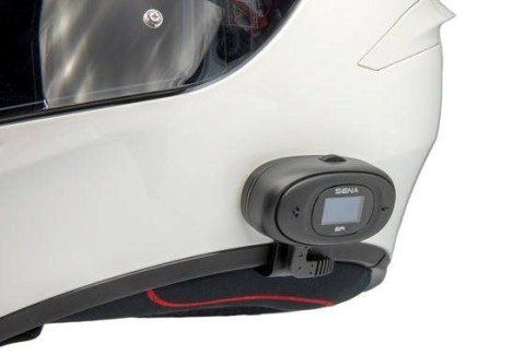 Interkom motocyklowy Sena 5R-01D 5R Bluetooth 5.1 700m z wyświetlaczem LCD i uniwersalnym zestawem mikrofonów na 2 kaski