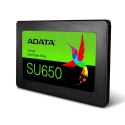 ADATA | Ultimate SU650 3D NAND SSD | 480 GB | Format SSD 2,5" | Interfejs SSD SATA | Prędkość odczytu 520 MB/s | Prędkość zapisu