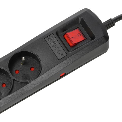 Listwa zasilająca ARC-5 1,5m czarna Armac