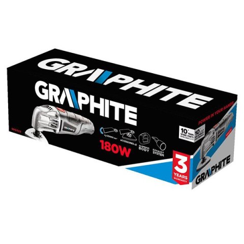 Urządzenie wielofunkcyjne Graphite 59G023, przewód, 230V, 250W, 21000osc./min, 2,8°, 2 wymienne głowice
