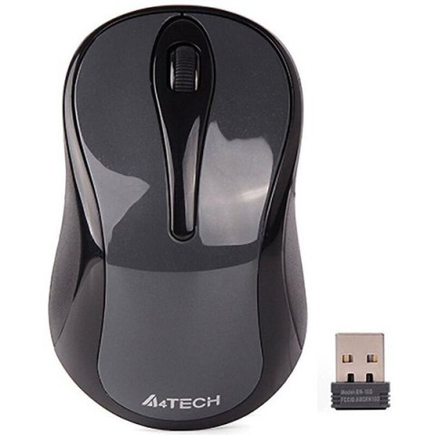 Mysz bezprzewodowa, A4Tech G3-280N, szara, optyczna, 1200DPI