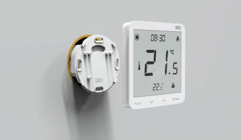 Przewodowy dwustanowy regulator pokojowy podtynkowy czarny ST-297z v3 Tech sterowniki