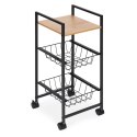 Regał mobilny szafka z 2 koszami i półką organizer na kółkach ModernHome