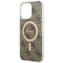Guess GUHMP15XH4STW iPhone 15 Pro Max6.7" brązowy/brown hardcase IML 4G MagSafe