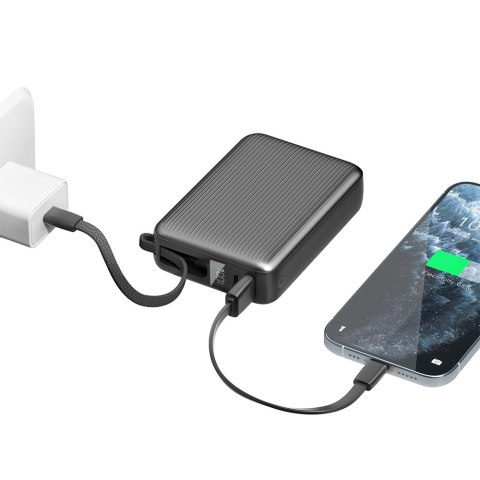 PowerBank Energea Integra Ultra 45 20000mAh kabel USB-C PD45W szary