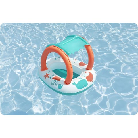 Dmuchany ponton dla dzieci pontonik z daszkiem do pływania Bestway