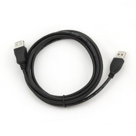 Cablexpert | Przedłużacz USB | Męski | 4-pinowy USB Typ A | Żeński | Czarny | 4-pinowy USB Typ A | 1,8 m