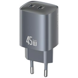 Ładowarka sieciowa USAMS CC305 T66 45W GaN 2xUSB-C tarnish
