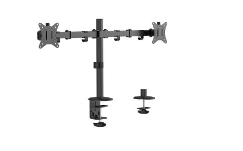 Uchwyt na dwa monitory 17-32" do 9 kg czarny Gembird