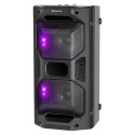 Defender głośnik Rage, Li-Ion, 2.0, 50W, czarny, regulacja głośności, LED, BT 5.0, TWS, pilot w zestawie, 45Hz~22kHz