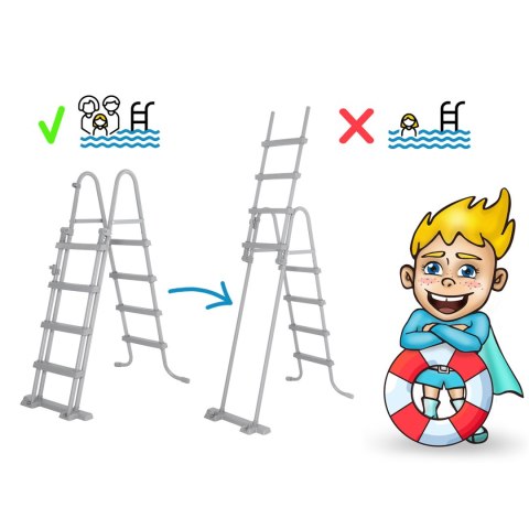 Basen stelażowy ogrodowy 549 x 274 x 122 cm 12w1 Bestway 56466N