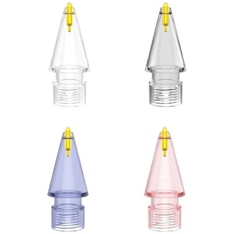 Końcówki do rysika 4smarts Lucid do Apple Pencil 1. gen./2. gen./USB-C/Pro 4szt wielokolorowe