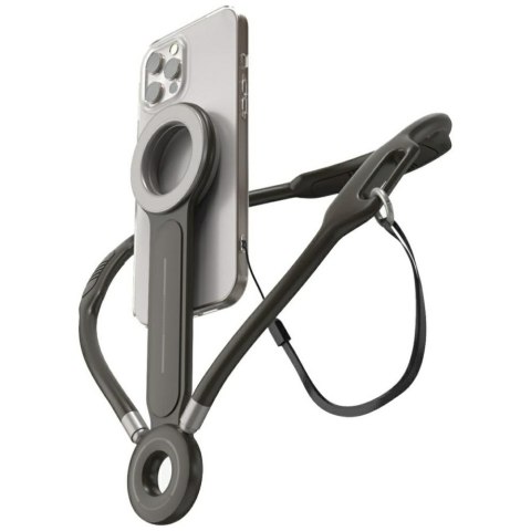 Uchwyt magnetyczny na szyję 4smarts POV do smartfonów antracyt