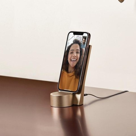 Lexon City Energy Pro Ładowarkaindukcyjna 10W z głośnikiem bluetooth jasnozłoty/soft gold LD145D9
