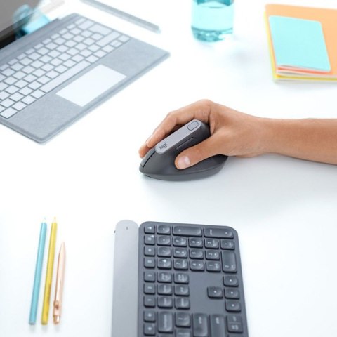 Mysz Logitech MX Vertical, szara, optyczna, 4000DPI, Tri-Mode