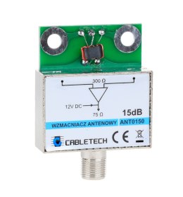 Wzmacniacz antenowy ekranowany 15dB Cabletech