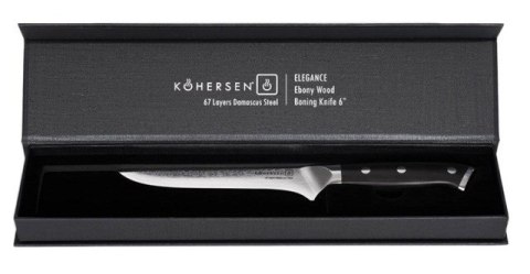 Nóż do trybowania Boning Kohersen Elegance Ebony Wood 15,2cm